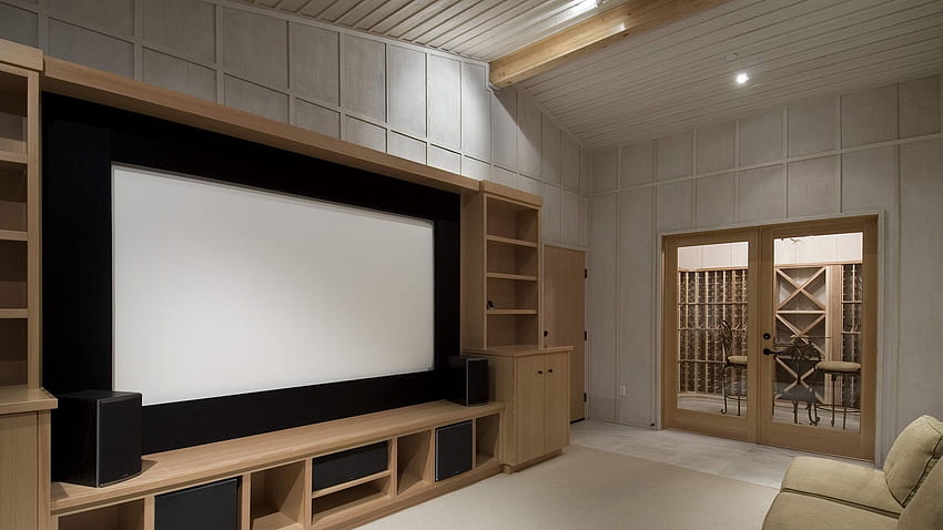 home theater, furniture, interior HD wallpaper