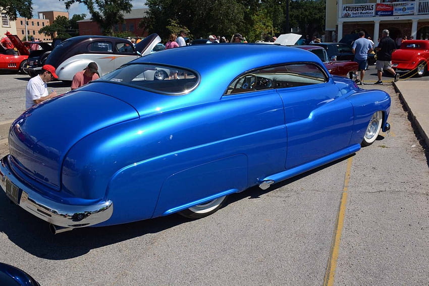 1950 Mercury, Led Sled, Hotrod, Clásico, Azul fondo de pantalla