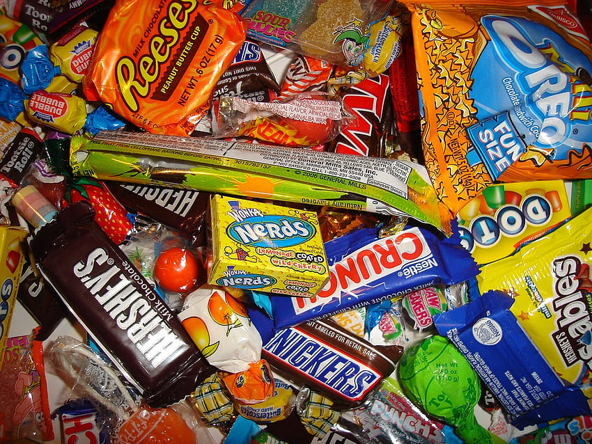 Halloween Candy, Sweet Snacks HD wallpaper
