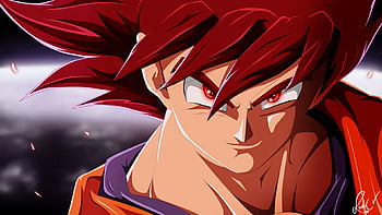 Dragon Ball Son Goku Super Saiyan God HD wallpaper