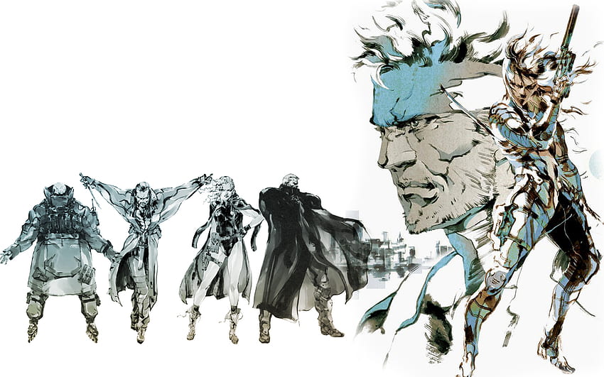 Metal, Gear, Solid, White, Drawing / und Mobile Background, Metal Gear Solid Art HD-Hintergrundbild