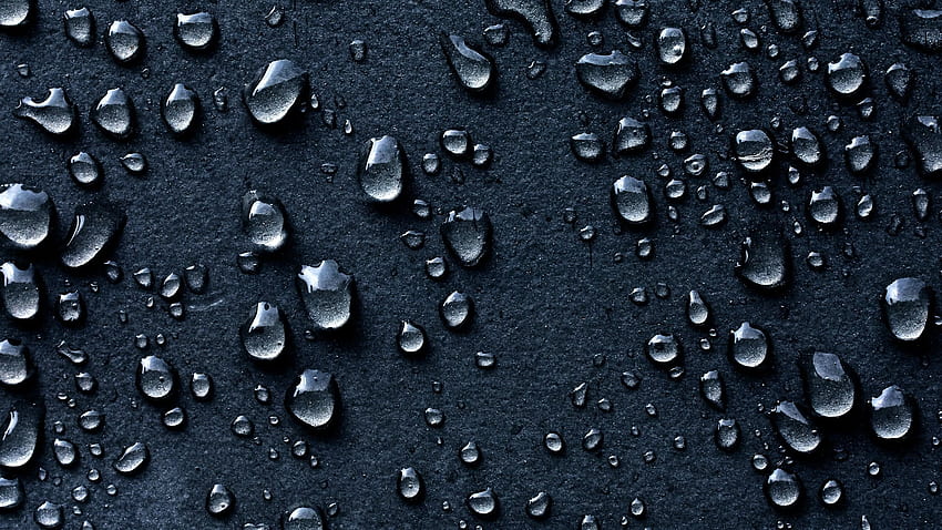 Water Drops On Black Surface WQ 1440P HD wallpaper