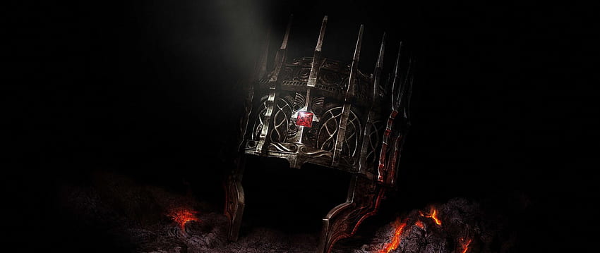 Dark Souls Bonfire, Black King Crown HD wallpaper