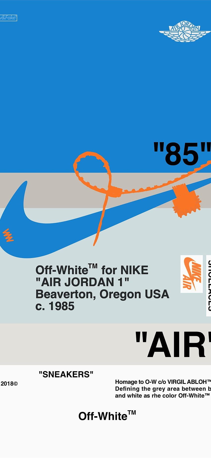 Nike Cave iPhone, Nike X Off White HD-Handy-Hintergrundbild