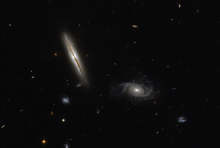 Hubble découvre une spirale de mauvais comportement Fond d'écran HD