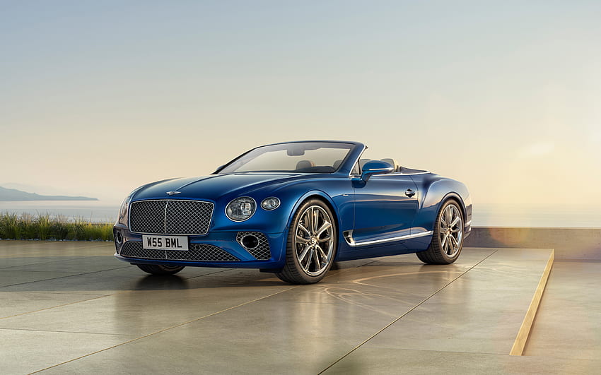 Bentley Continental GT Convertible, , blue cabriolet, 2022 cars, luxury cars, british cars, Bentley HD wallpaper