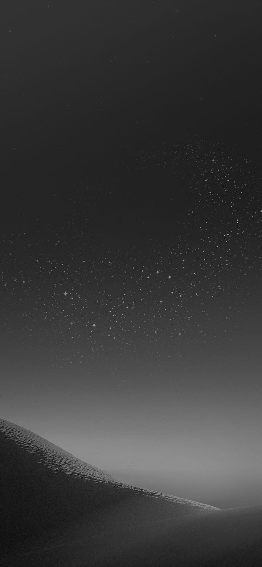 Galaxy Night Sky Star Art Illustration Samsung Dark Bw, Grey Sky Tapeta na telefon HD