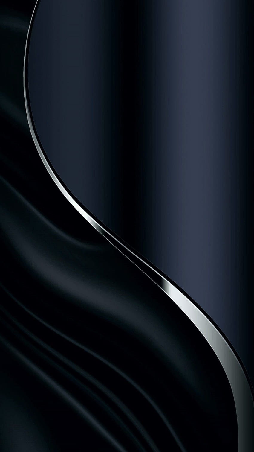 Abstrakcyjny niebieski srebrny telefon komórkowy w 2020 r. Srebrny, ciemny telefon, abstrakcyjny iPhone Tapeta na telefon HD