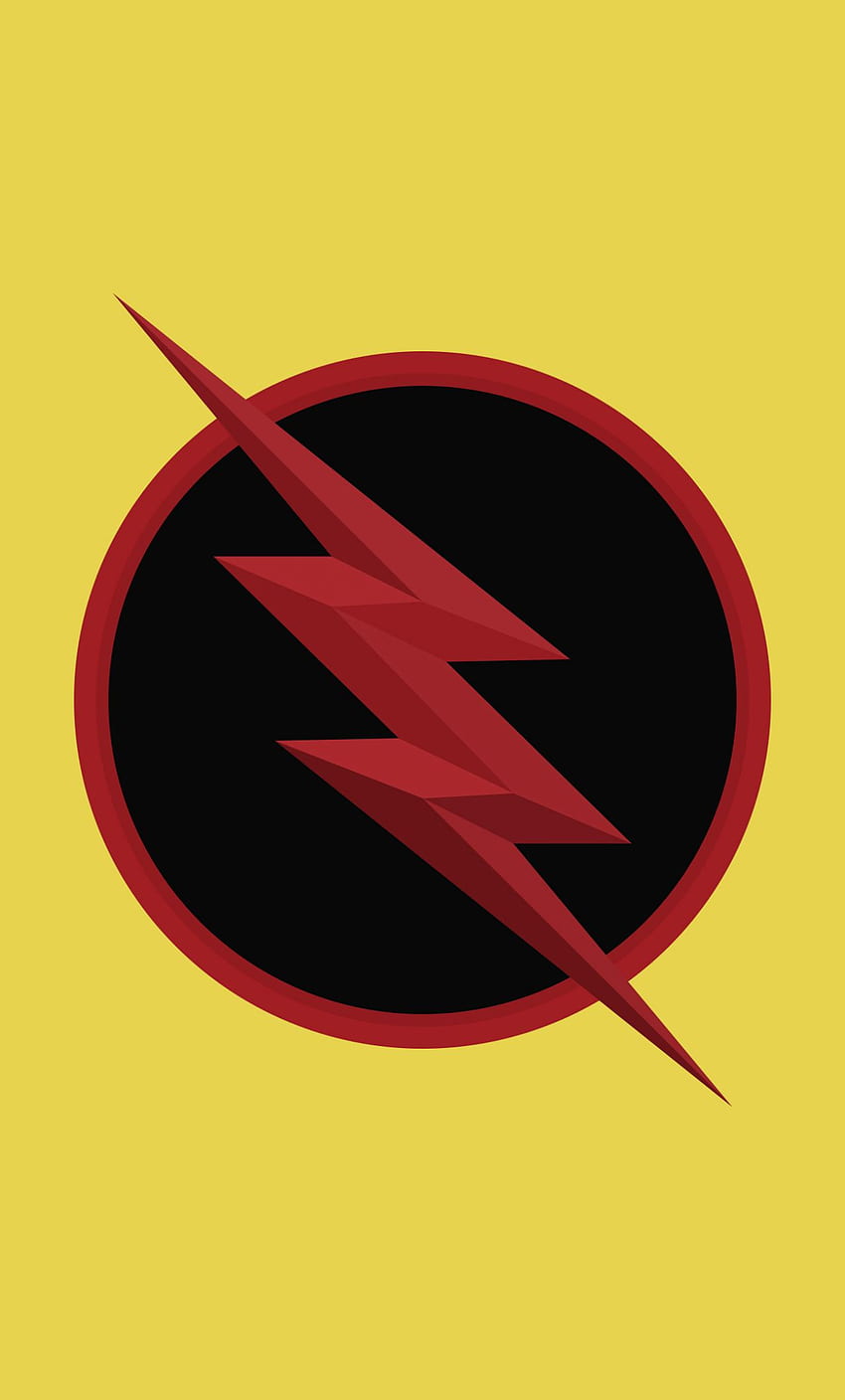 Rückwärtsblitz, Logo, DC-Comics, minimal, iPhone 6 plus, Hintergrund, 8498 HD-Handy-Hintergrundbild