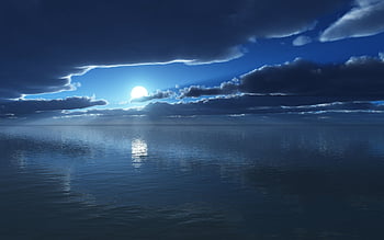 Mmm, Pretty Sea in Nighty Sky! by KamZaw001 on DeviantArt