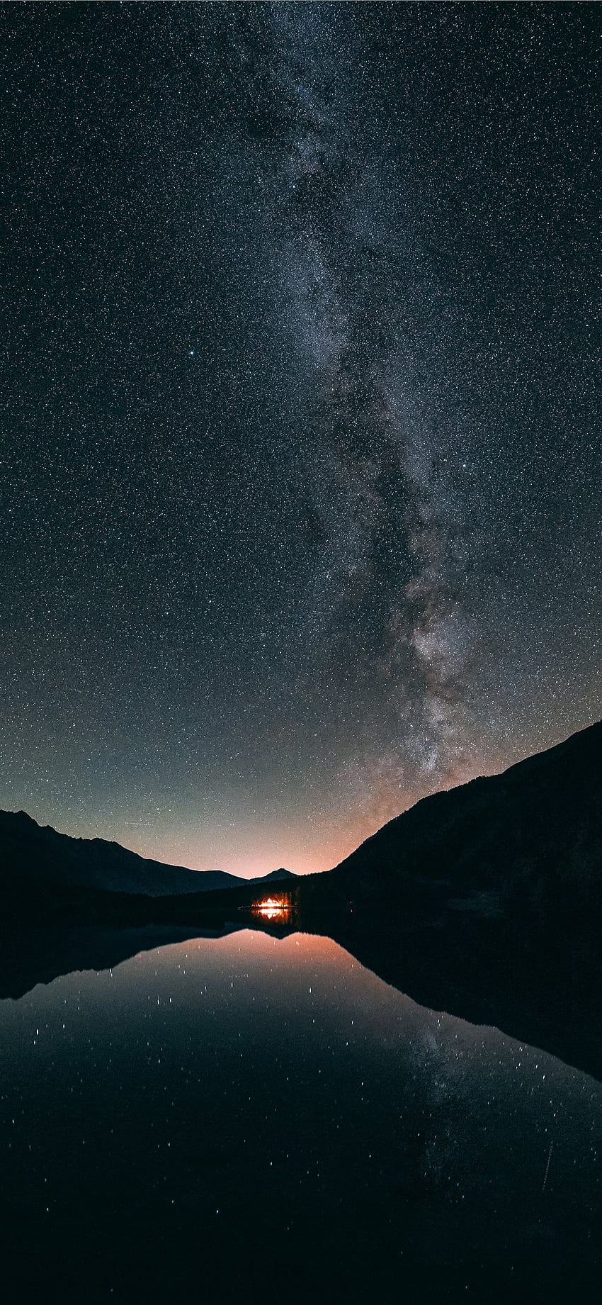 the Milky way Antholz lake , beaty your iphone. HD phone wallpaper