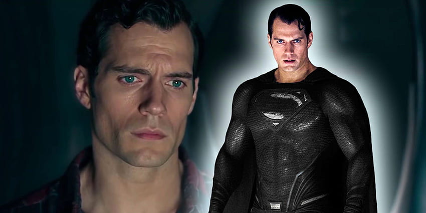 Usunięta scena daje Supermanowi łuk postaci, czarny kostium Supermana Tapeta HD