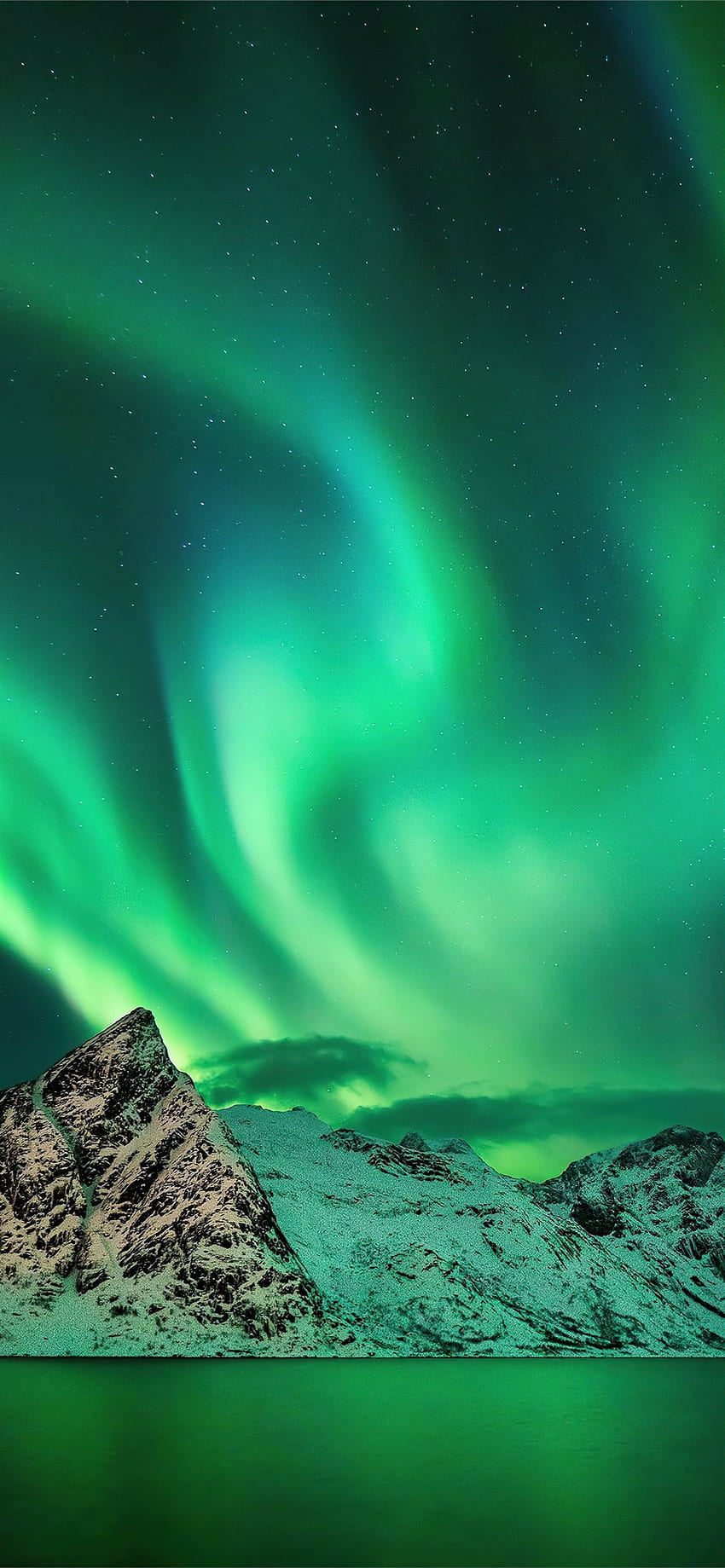 Mejor aurora boreal iPhone 12, aurora boreal fondo de pantalla del teléfono
