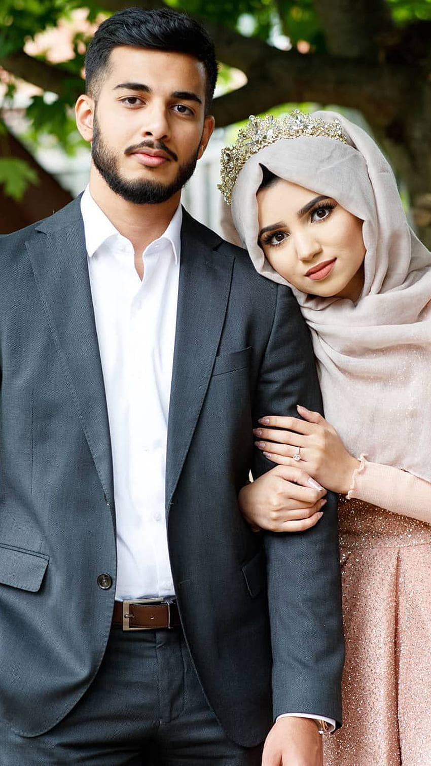 イスラム教徒のカップル, イスラム教徒のロマンチックなカップル, イスラム, イスラム教徒 HD電話の壁紙