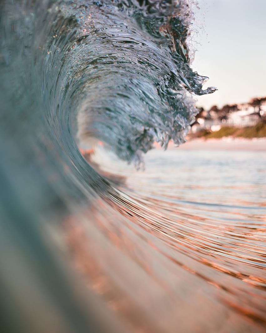Water, Sea, Macro, Spray, Surf, Wave HD phone wallpaper