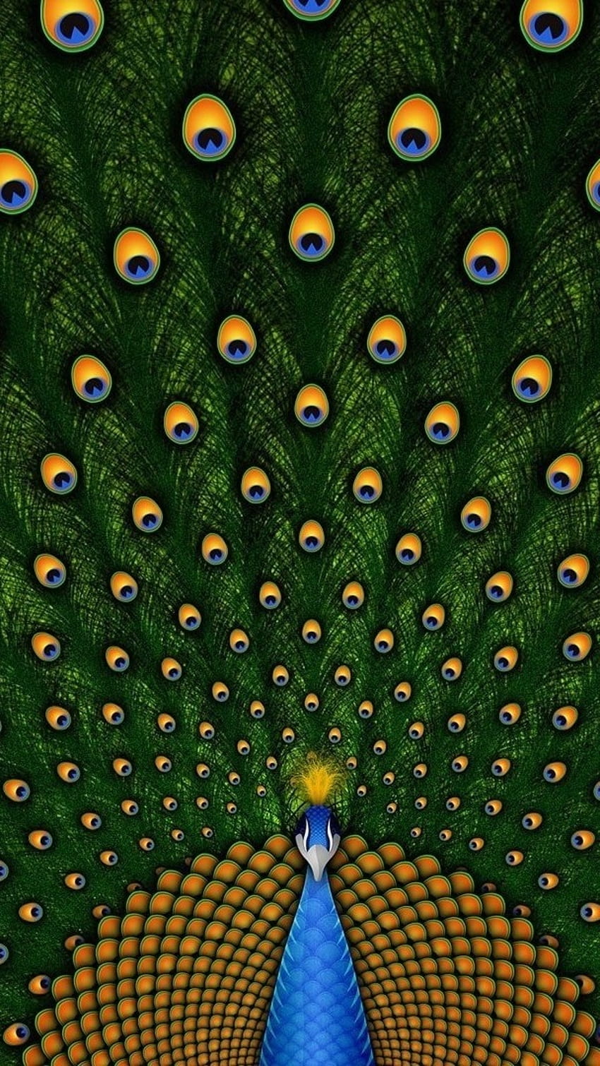 European Abstract Peacock Feather Wallpaper – My Original Wallpaper