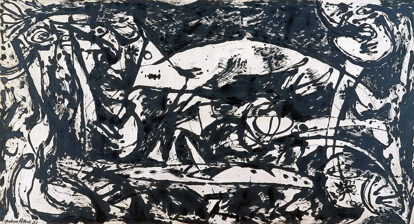 Number 14', Jackson Pollock, 1951, Jackson Pollock Painting HD wallpaper