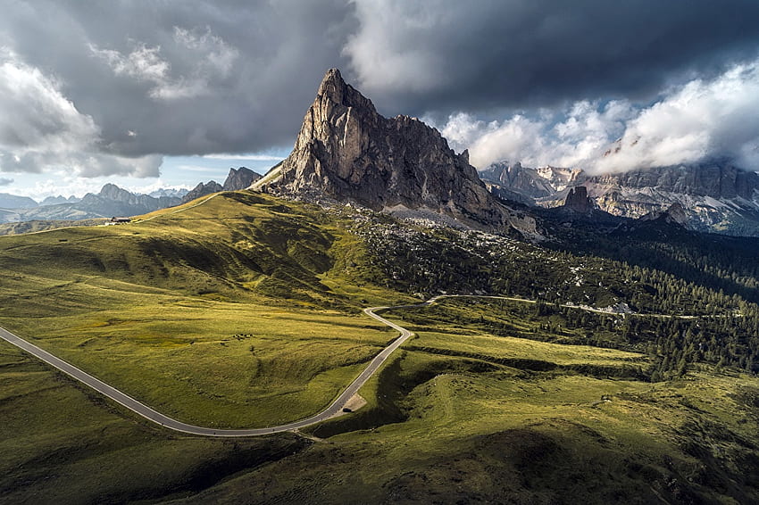 Italy Passo Giau, Dolomites, Belluno Nature HD wallpaper