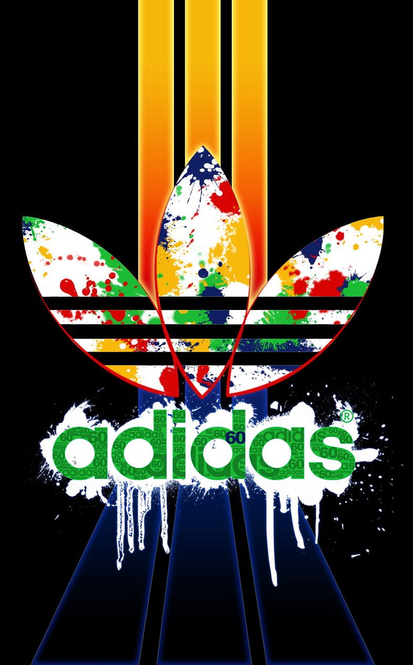 adidasy. Adidas, logo Adidas, iphone Adidas, kolorowe logo Adidas Tapeta na telefon HD