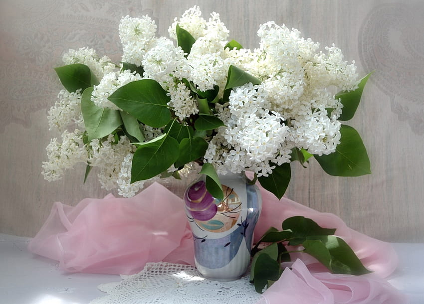 *** Still life ***, lilacs, white, nature, flowers HD wallpaper