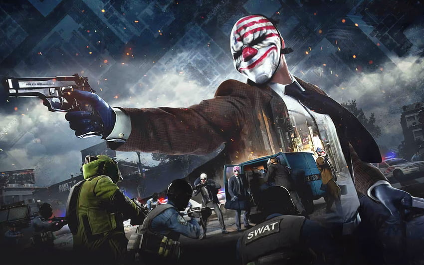 Payday 2, poster, promo materials, Payda characters, Payda, Starbreeze Studios, Overkill HD wallpaper
