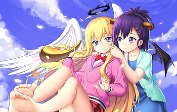 Wallpaper sake, girl, anime, wings, pretty, angel, supernatural, japanese  for mobile and desktop, section сёдзё, resolution 1920x1200 - download