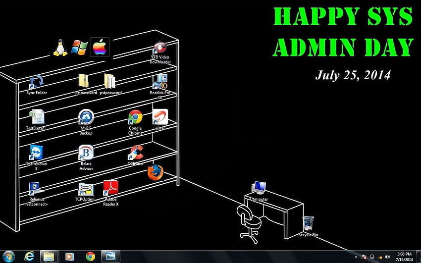 Sys Admin - วันขอบคุณผู้ดูแลระบบ วอลล์เปเปอร์ HD