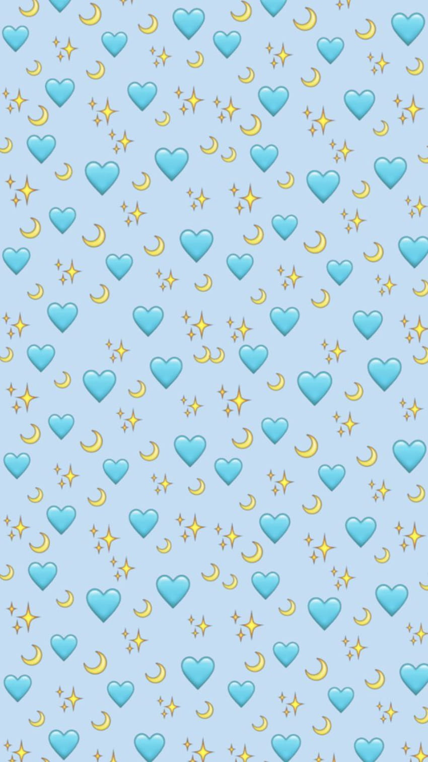 emoticonos Emoji iphone, emoji lindo, instagram de iPhone, emoji azul fondo de pantalla del teléfono