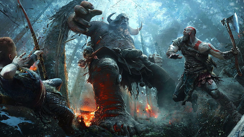 Thor God Of War Wallpapers - Wallpaper Cave