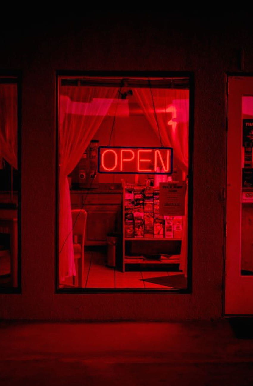 Czerwony pokój, estetyczny pokój Tapeta na telefon HD