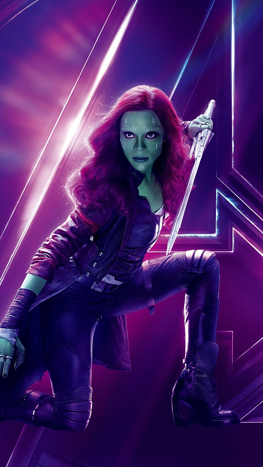 Gamora, atriz de Hollywood, Marvel Comics Papel de parede de celular HD