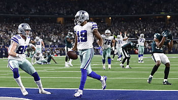 Download Dallas Cowboys stars Amari Cooper and Ezekiel Elliott, always  ready to put on a great show for the fans. #DallasCowboys #Elliott #Cooper  #NFL #football Wallpaper