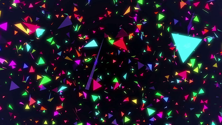 다채로운 배경, 다채로운 삼각형의 HD 월페이퍼
