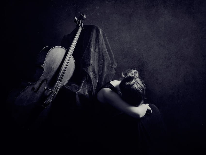 Traurige Musik Cello HD-Hintergrundbild