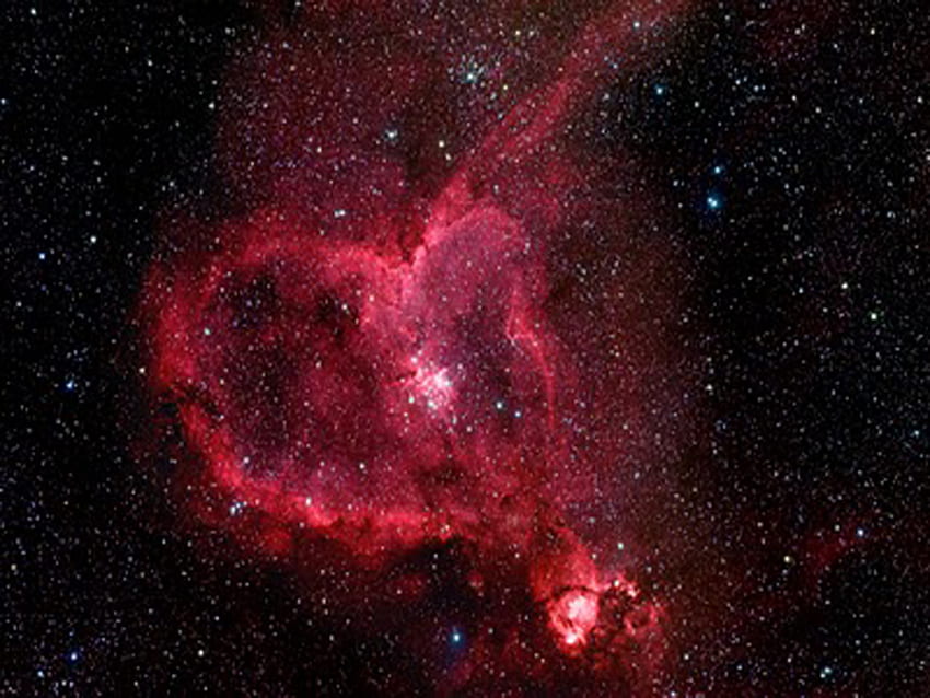 la nebulosa del corazón, espacio, nebulosa, hubble fondo de pantalla