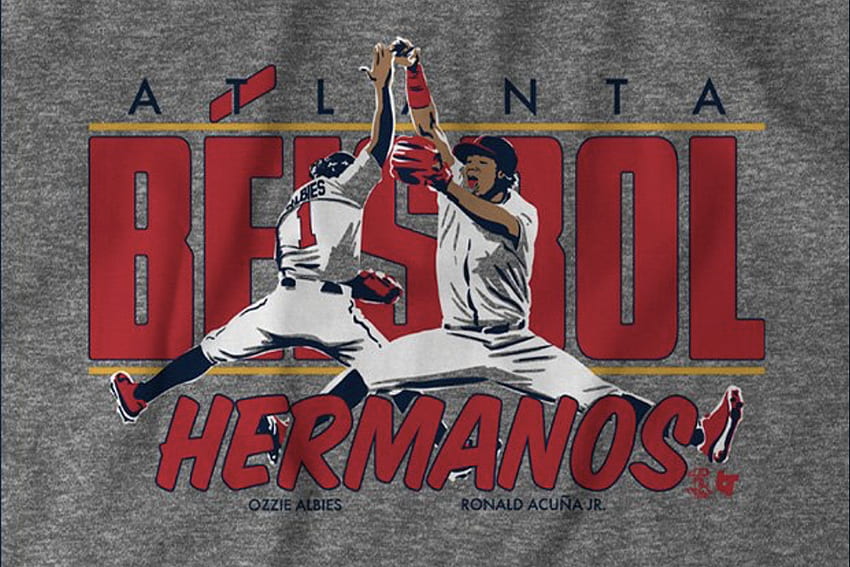 Get your Ronald Acuña Jr, Ozzie Albies “Beisbol Hermanos” shirt now from Breaking T HD wallpaper