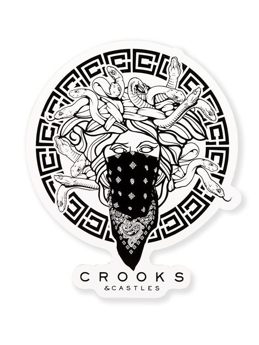 Crooks and Castles Medusa Logo HD phone wallpaper