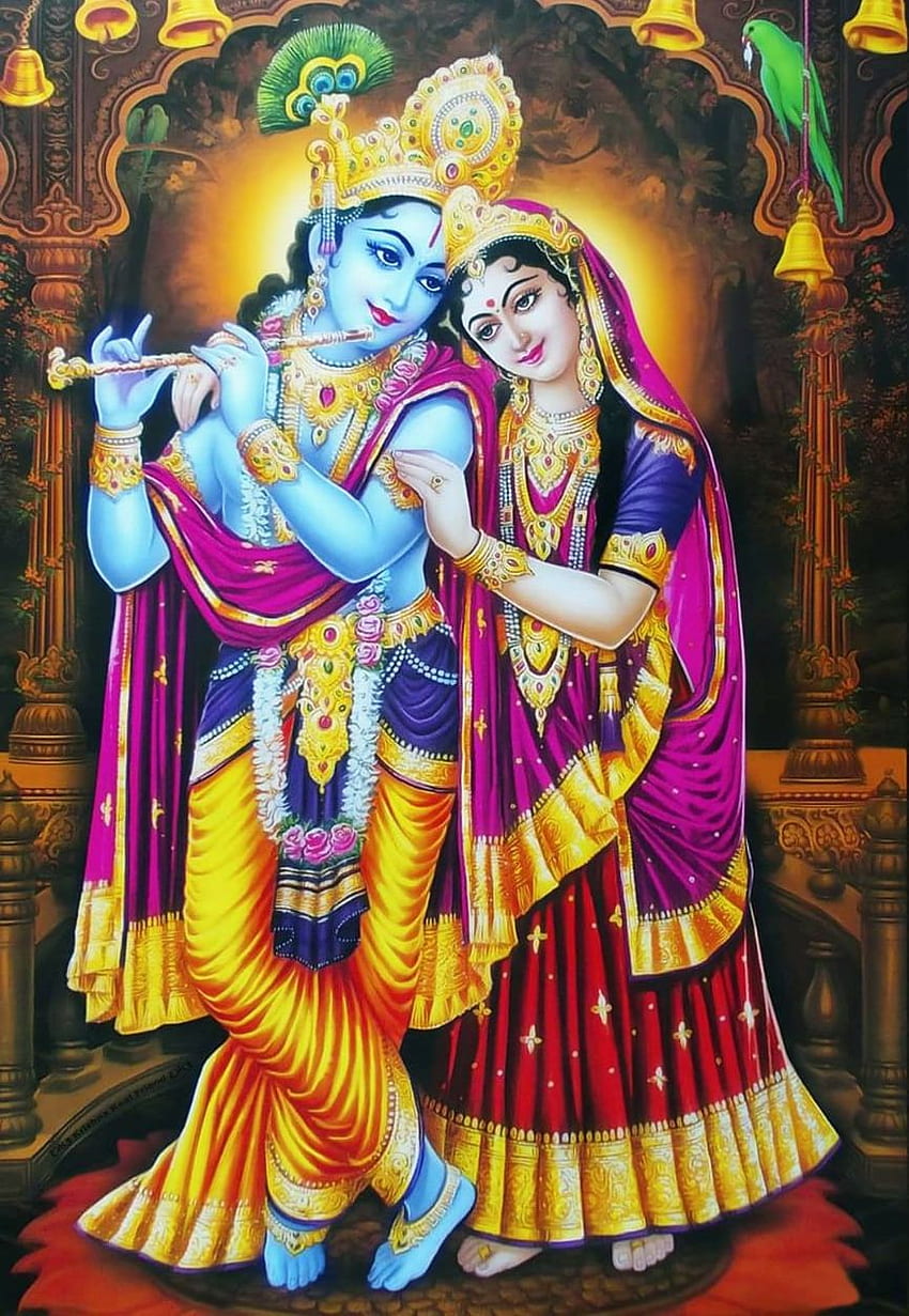 Lord Kryszna i Bhagwan Shri Krishna Ji Ki, Pan Radha Kryszna Tapeta na telefon HD