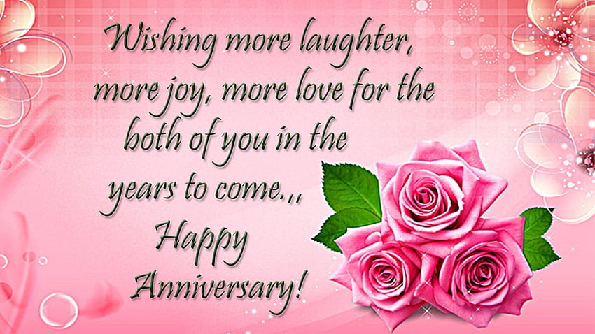 Wishes Happy Anniversary Both Of You And Lots Of Love You, Wedding  Anniversary HD wallpaper | Pxfuel