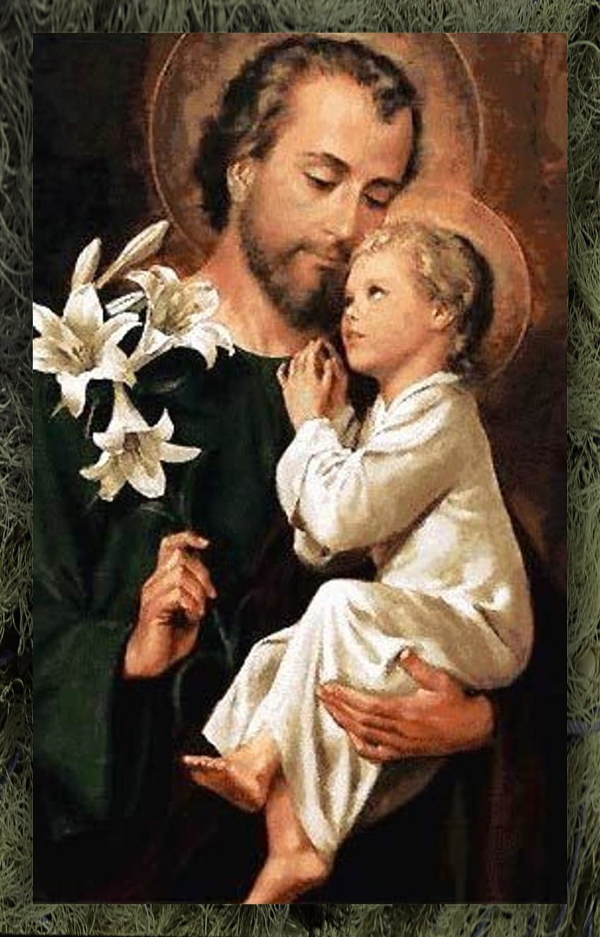 Aziz Joseph'i Kutlamak: Meryem Ana'ya Mükemmel Bağlılığın Patronu ve Modeli. Marian Apostolate, Aziz Joseph HD telefon duvar kağıdı