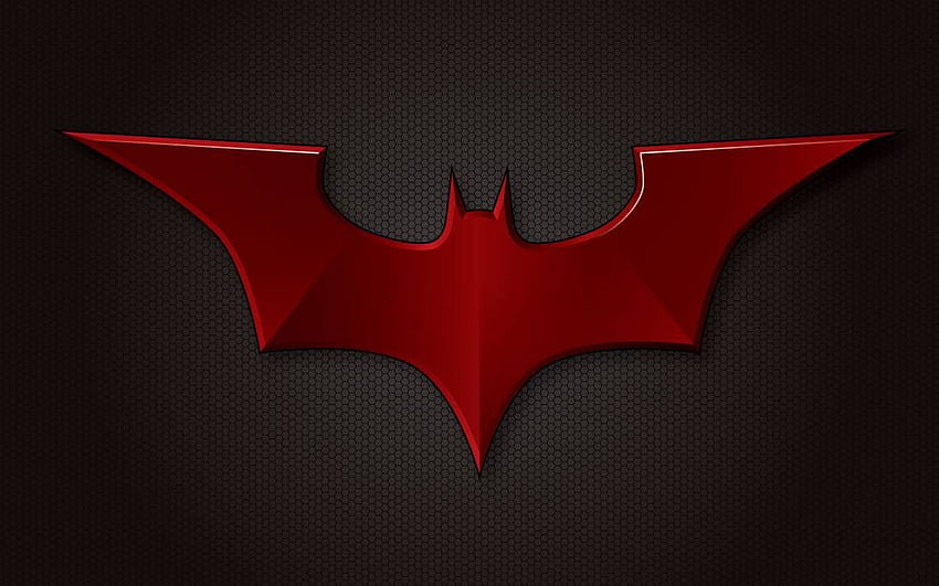 Rotes Batman-Logo HD-Hintergrundbild