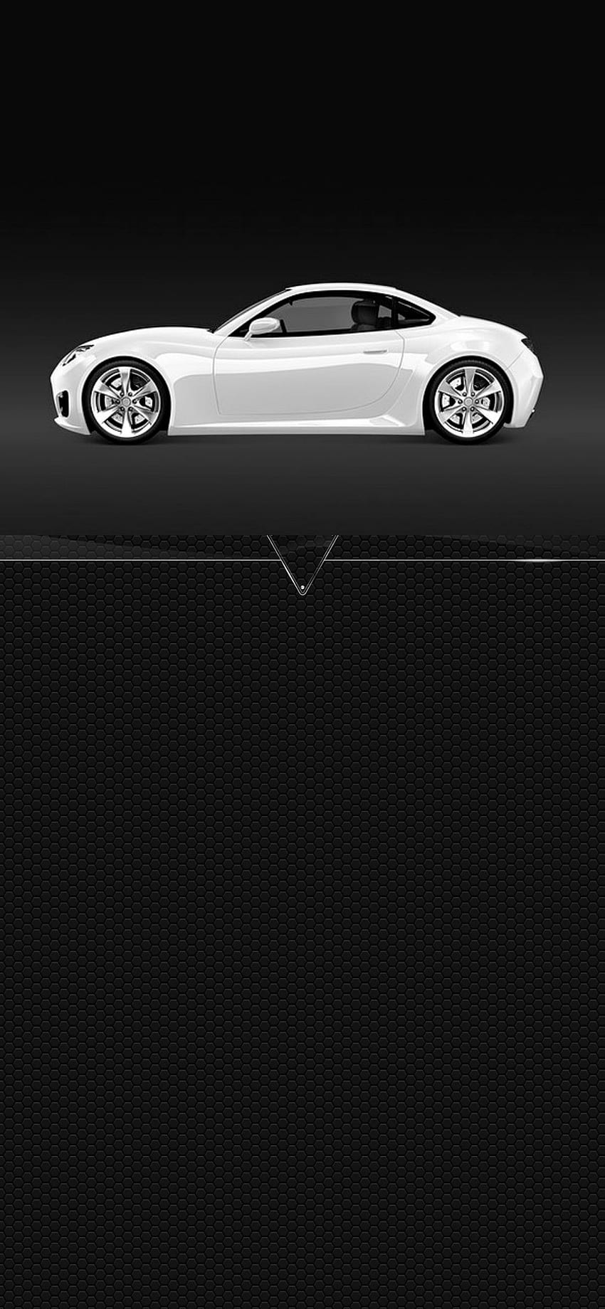 Super Car Black and White Mobile Amoled HD phone wallpaper