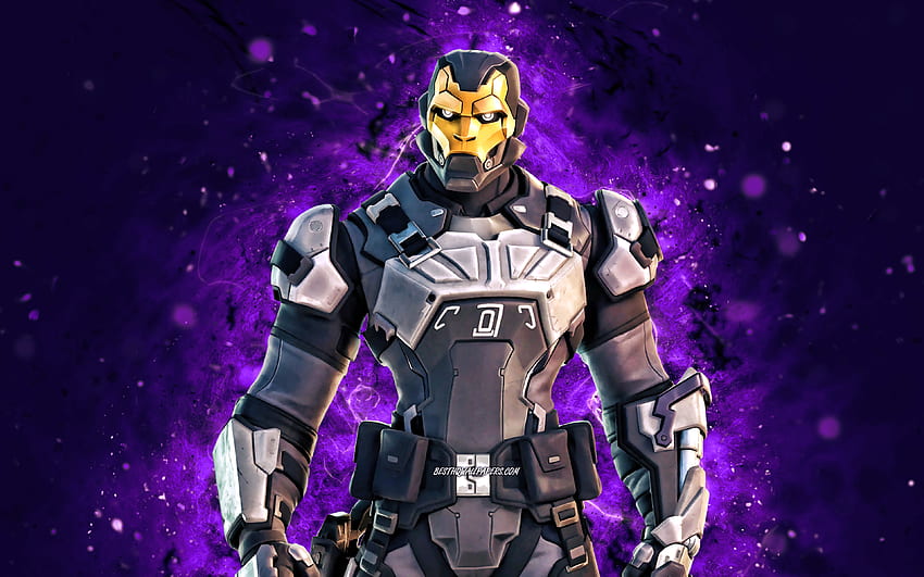 Order Guard Gunnar Violet Neon Lights Fortnite Battle Royale