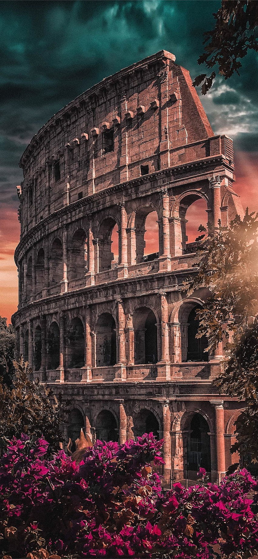 Colosseum Roma Terbaik iPhone X , Aesthetic Roman wallpaper ponsel HD