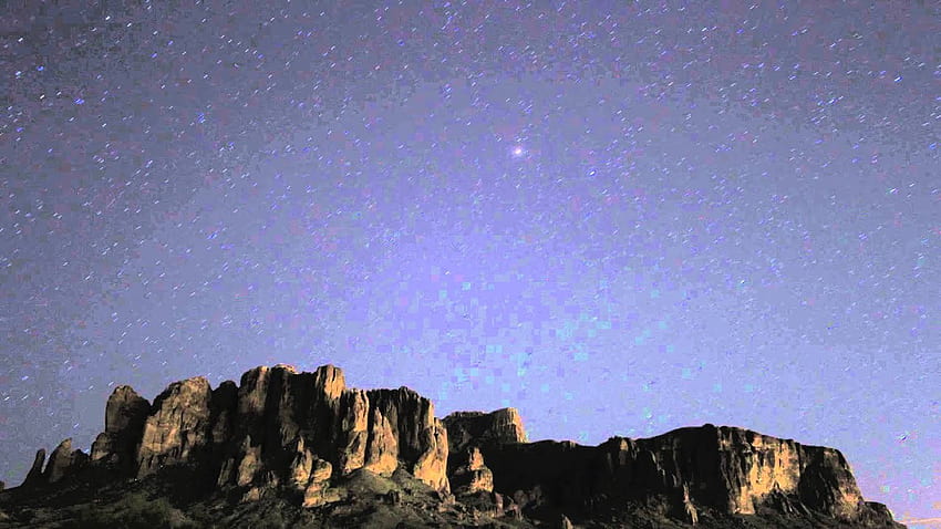 Superstition Mountains moonrise from Lost Dutchman State Park near Apache Junction AZ HD wallpaper