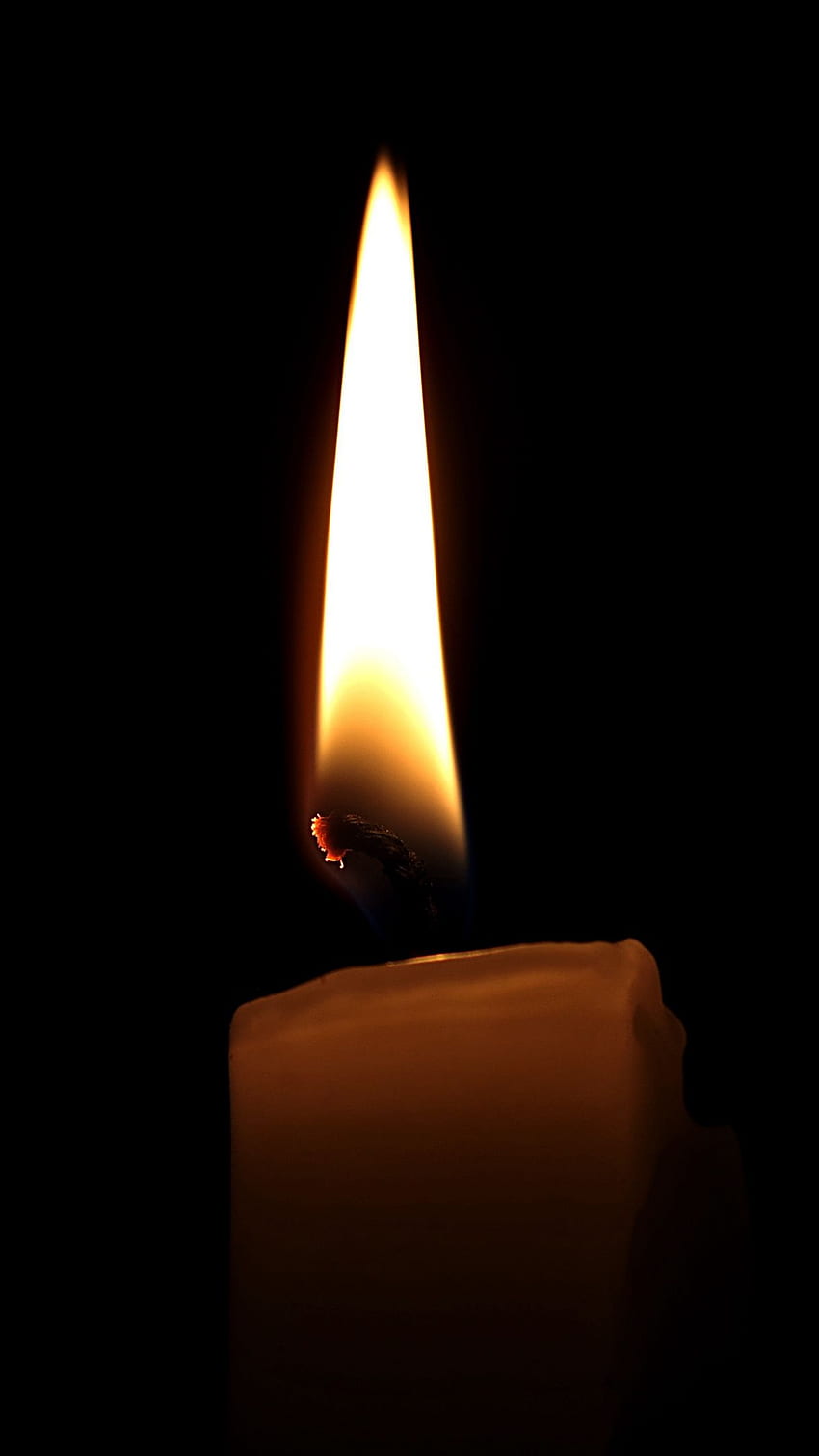 Brennende Kerze, Kerze HD-Handy-Hintergrundbild