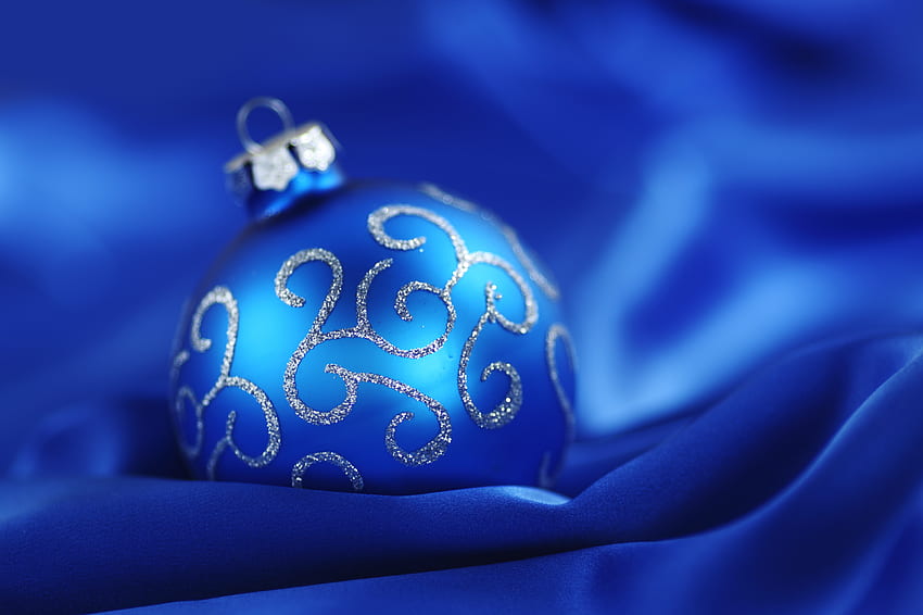 Blue, winter, graphy, stars, beauty, nice, holiday, new year, merry christmas, magic, balls, beautiful, happy new year, fantasy, christmas, ball, decorations, lovely HD wallpaper
