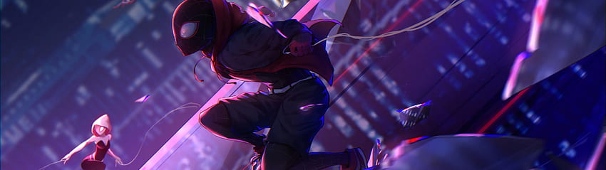 Spider Man: Into The Spider Verse Miles Morales , 5120x1440 HD wallpaper