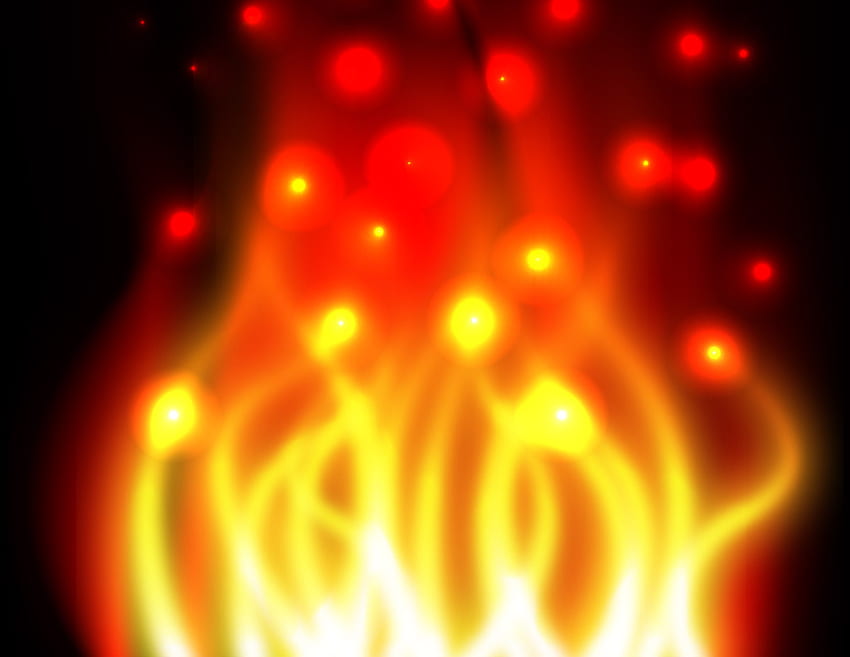 Vector de efectos de fuego - Luz fondo de pantalla