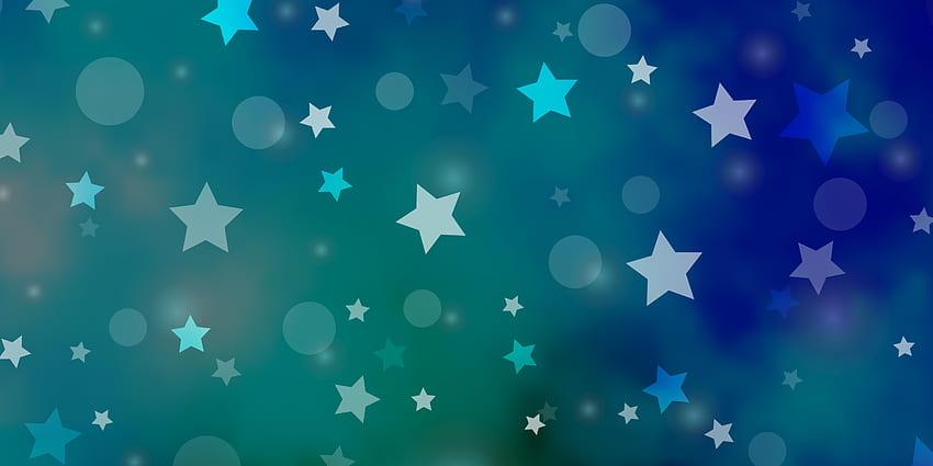 Light Blue Green vector layout with circles stars Colorful disks stars on simple gradient background Pattern for trendy fabric 2540670 Vector Art at Vecteezy HD wallpaper